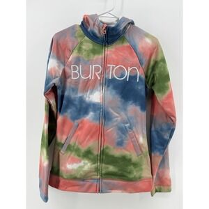 Burton Women's Pink Peak Long Sleeve Full Zip Hoodie Sweatshirt - M